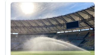 'Viih Tube, hoje é minha vez', diz Maracanã ao mostrar gramado sendo lavado 