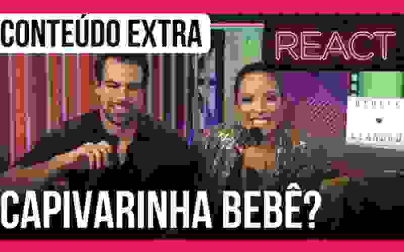 Leandro e Renata se divertem vendo as reações da atriz na Prova das Mulheres - React Power Couple 5
