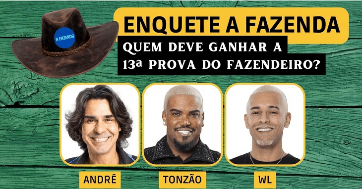 Votação R7 + Enquete A Fazenda 15: como votar agora na 8ª Roça?