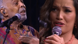 Juliette Freire e Gilberto Gil se emocionam em dueto: 'Essa é nossa alma dançando forró'