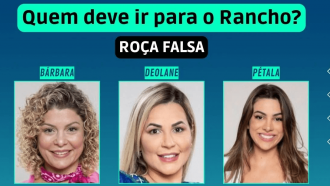 Votação + Enquete A Fazenda 2022 Roça Falsa (01/12): quem vence, Bárbara, Deolane ou Pétala? Quem deve ir para o Rancho?