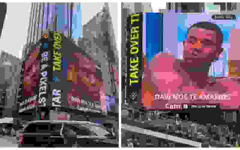 Campeão do BBB 24, Davi ganha homenagem de fãs na Times Square: 