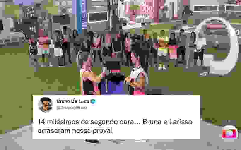 Famosos repercutem liderança de Bruna Griphao e Larissa no BBB 23