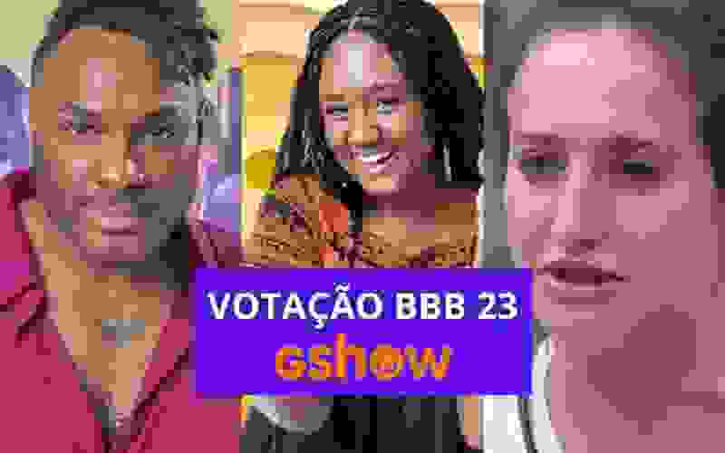 Votação Gshow BBB 23 para eliminar Fred, Sarah ou Bruna