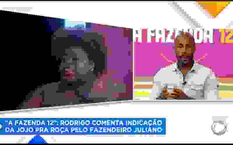 Rodrigo diz que indicação de Jojo Todynho para Roça foi plausível