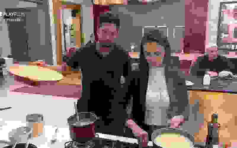 Thiago e Geórgia preparam macarrão para o jantar - Power Couple Brasil 5